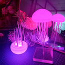 Bionic Jellyfish Night Light,USB Rechargeable with Voice Control,Dancing Tentacles,5 RGB Gradient,Floating Lamp,Bedroom Decor